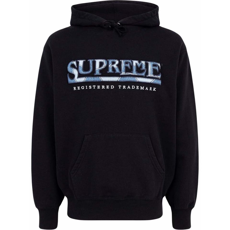 Sudadera Con Capucha Supreme Logo Embroide Negras | Supreme 118WY